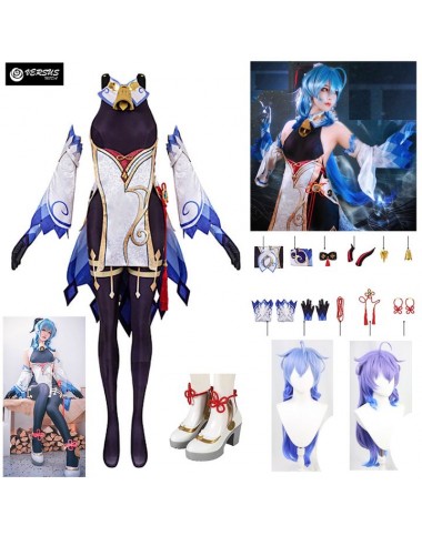 Simil Ganyu Vestito Genshin Impact Carnevale Cosplay Impact Anime Costume GENIMP01